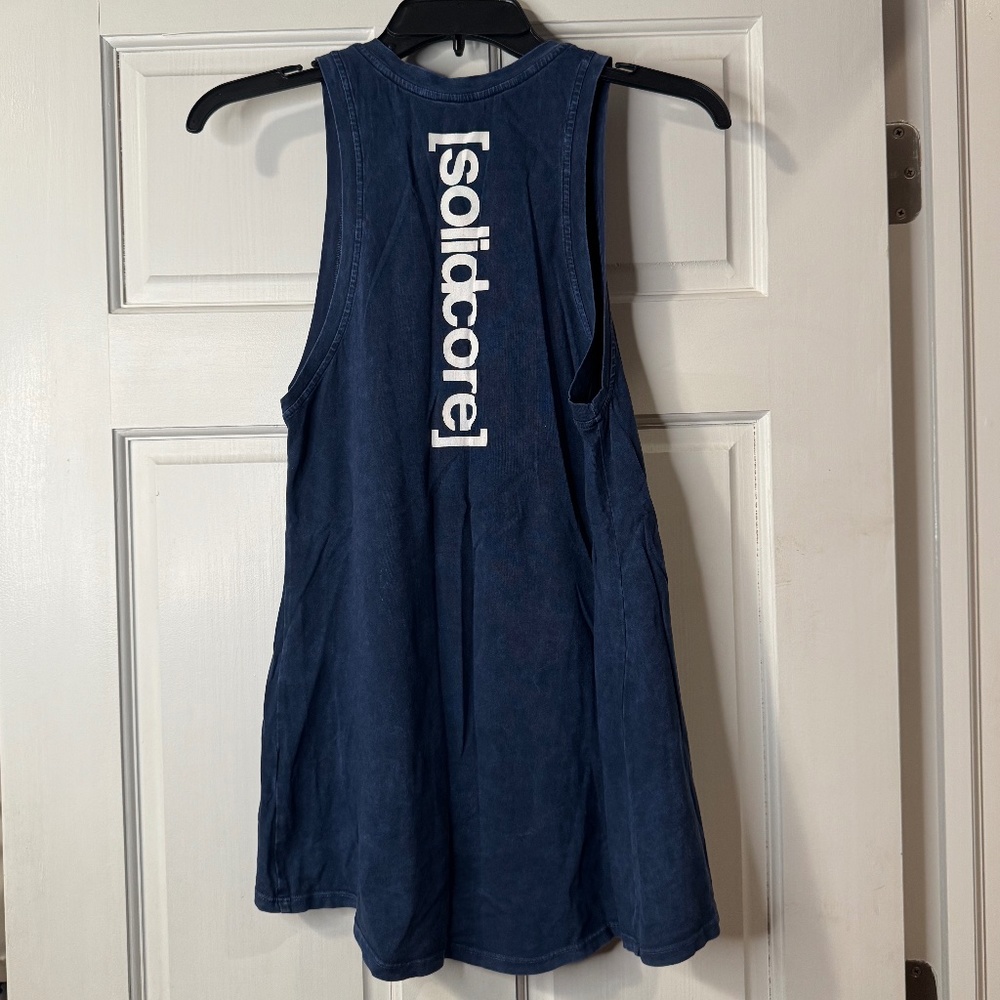 SOLIDCORE x DYI EUC Knotted Tank in Variegated Navy Blue Size XS